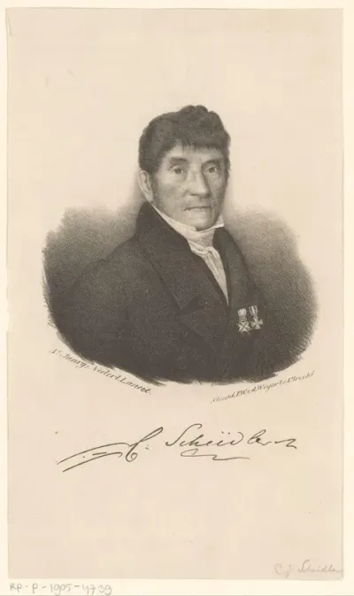 Portret van C.J. Scheidler