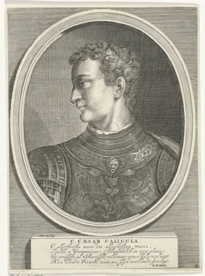 Portret van Caligula, keizer van het Romeinse Rijk