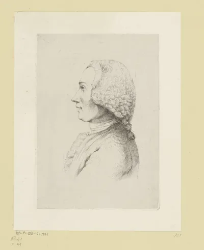 Portret van Camille de Boissieu en profile