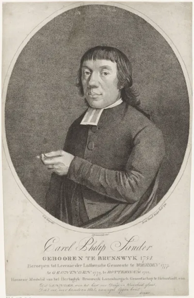 Portret van Carel Philip Sander