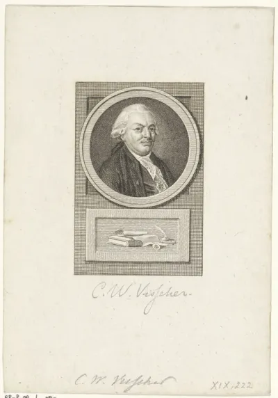 Portret van Carel Wouter Visscher