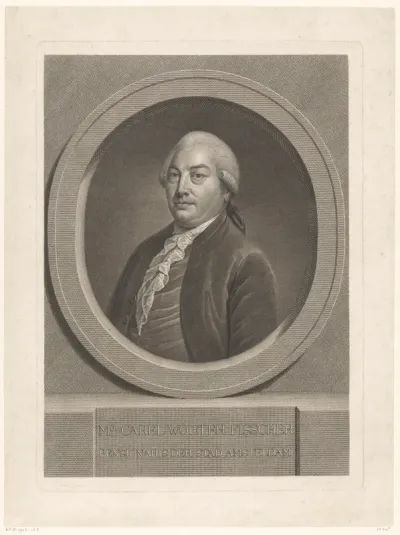 Portret van Carel Wouter Visscher