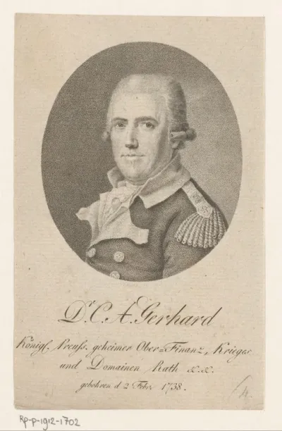 Portret van Carl Abraham Gerhard