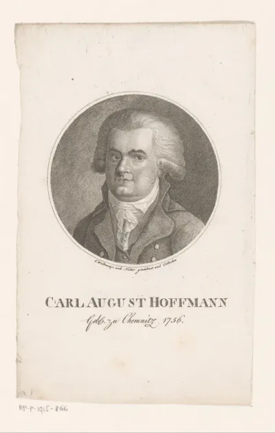 Portret van Carl August Hoffmann
