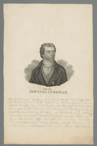Portret van Carl Christian Ernst Bentzel-Sternau