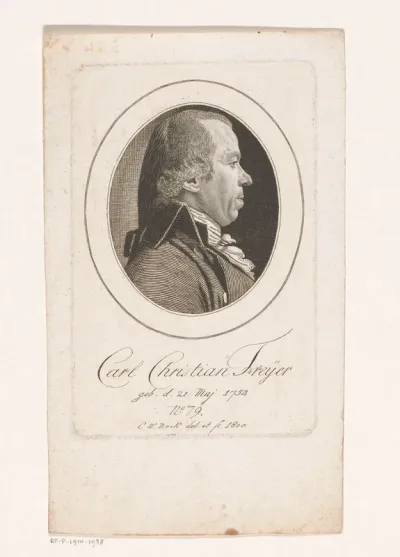 Portret van Carl Christian Freyer