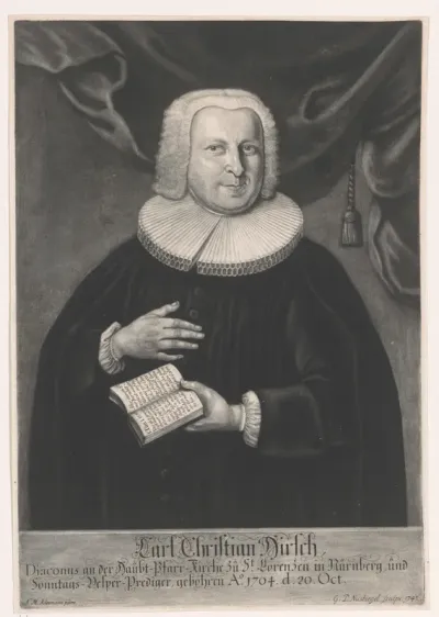 Portret van Carl Christian Hirsch