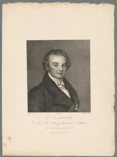 Portret van Carl Christoph Friedrich von Jäger
