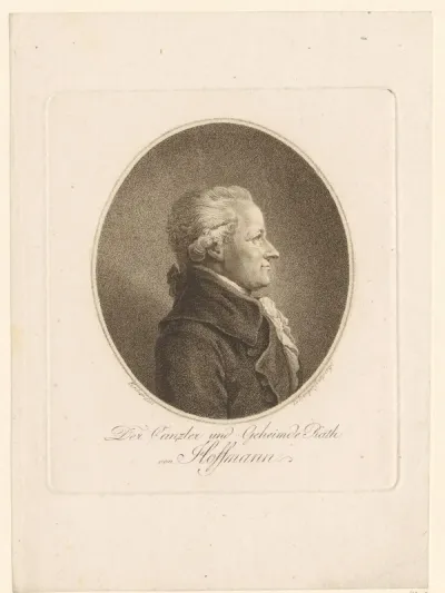 Portret van Carl Christoph von Hoffmann