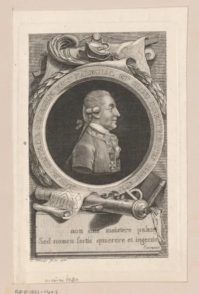 Portret van Carl Clemens von Pellegrini