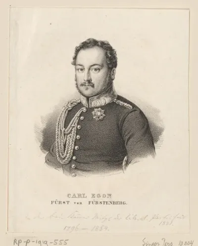 Portret van Carl Egon II zu Fürstenberg