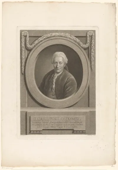 Portret van Carl Ferdinand Hommel