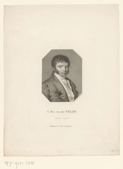 Portret van Carl Franz van der Velde