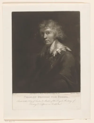 Portret van Carl Frederik von Breda