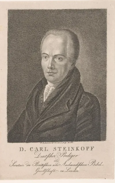 Portret van Carl Friedrich Adolf Steinkopf