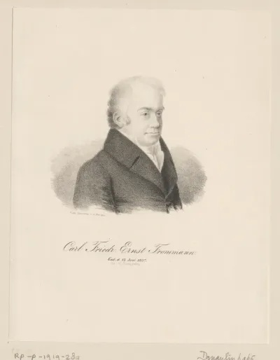 Portret van Carl Friedrich Ernst Frommann