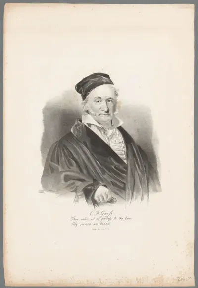 Portret van Carl Friedrich Gauss