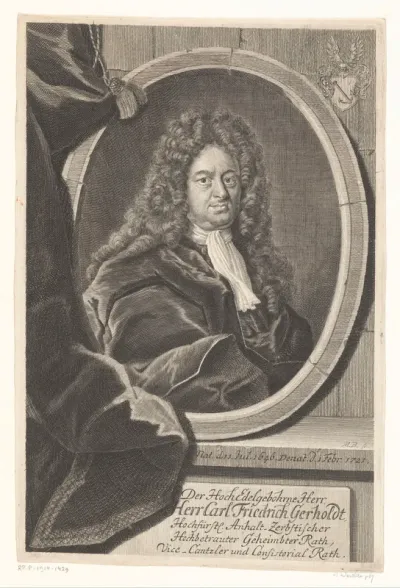 Portret van Carl Friedrich Gerhold