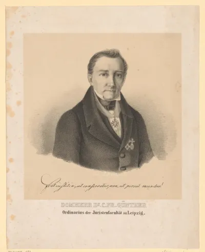 Portret van Carl Friedrich Günther