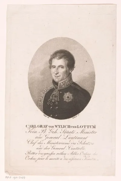 Portret van Carl Friedrich Heinrich, Graf von Wylich und Lottum