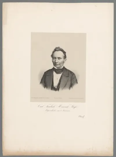 Portret van Carl Friedrich Heinrich Strass