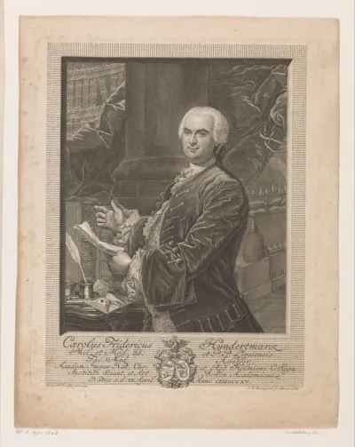 Portret van Carl Friedrich Hundermark
