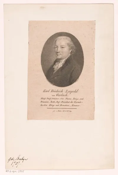 Portret van Carl Friedrich Leopold von Gerlach