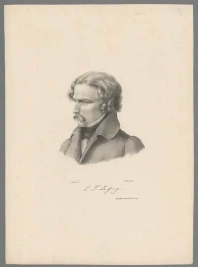 Portret van Carl Friedrich Lessing