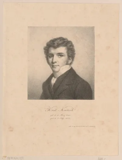 Portret van Carl Friedrich Philipp Krutisch