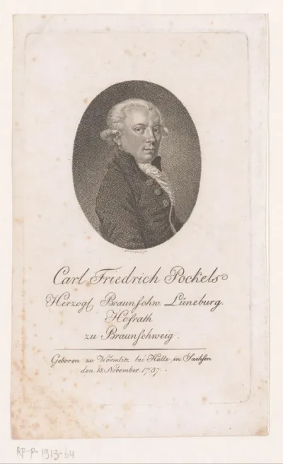 Portret van Carl Friedrich Pockels
