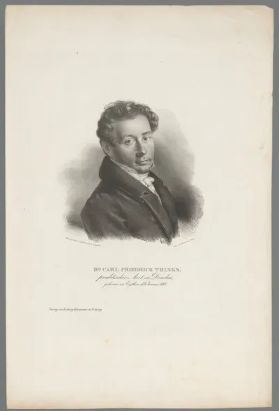 Portret van Carl Friedrich Trinks