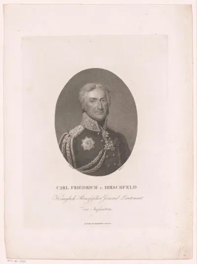 Portret van Carl Friedrich von Hirschfeld
