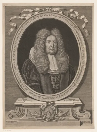 Portret van Carl Gottlieb Harsdörfer