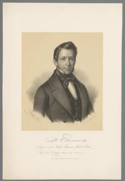 Portret van Carl Gottlieb Heinrich Erdmann