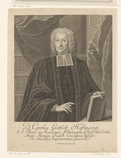 Portret van Carl Gottlob Hofmann