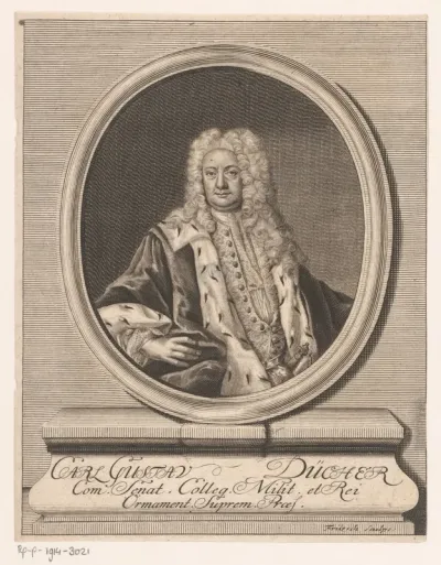 Portret van Carl Gustaf Dücker