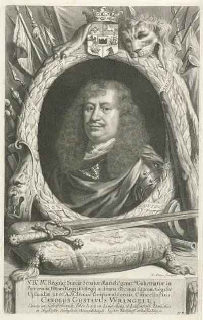 Portret van Carl Gustaf Wrangel
