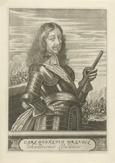 Portret van Carl Gustaf Wrangel