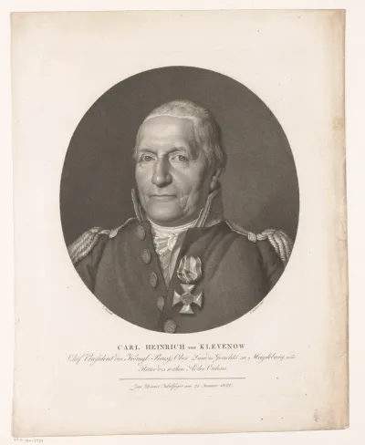 Portret van Carl Heinrich von Klevenow