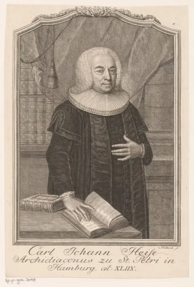 Portret van Carl Johann Heise op 47-jarige leeftijd