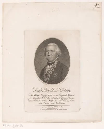 Portret van Carl Leopold von Köckritz