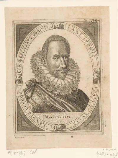 Portret van Carl Ludwig, graaf van Sulz, landgraaf van Klettgau