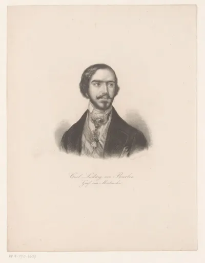 Portret van Carl Ludwig von Bourbon