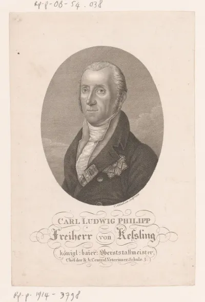 Portret van Carl Ludwig von Kessling