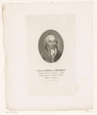 Portret van Carl Ludwig von Oesfeld