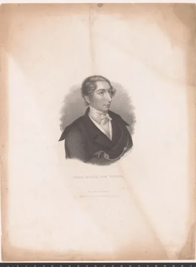 Portret van Carl Maria von Weber