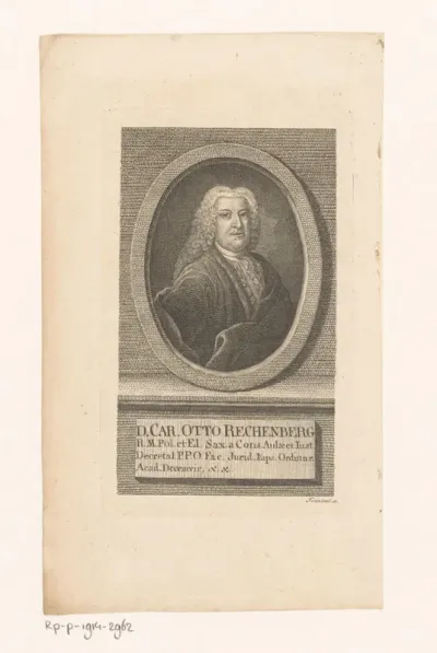 Portret van Carl Otto Rechenberg