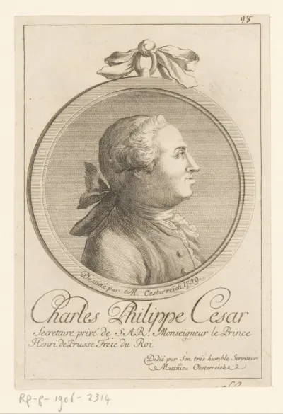 Portret van Carl Philip César