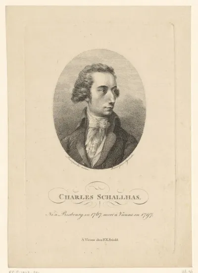 Portret van Carl Philipp Schallhas