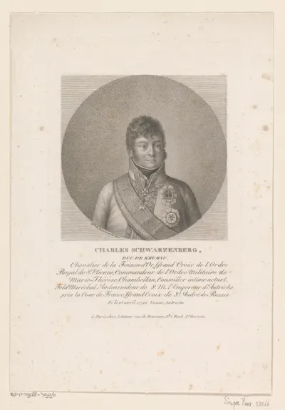 Portret van Carl Philipp von Schwarzenberg